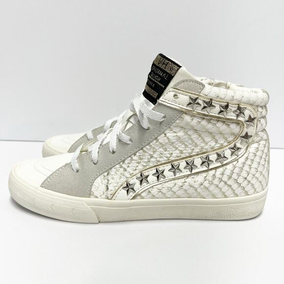 Vintage Havana High Top Lynn Multi Mix White Cream Shoes Women’s 7 - Picture 2 of 16